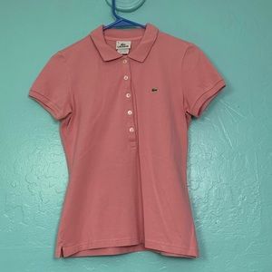 Lacoste women’s collared polo shirt sz38